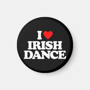 I KÄRLEK IRISH DANCE MAGNET