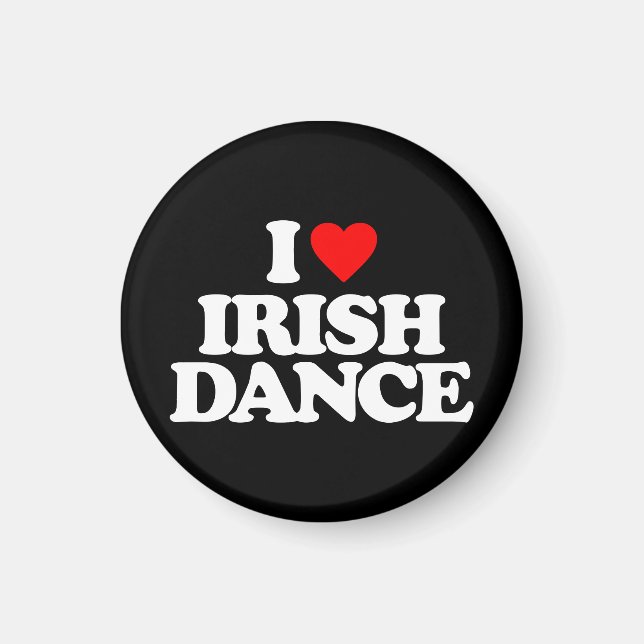 I KÄRLEK IRISH DANCE MAGNET (Framsidan)