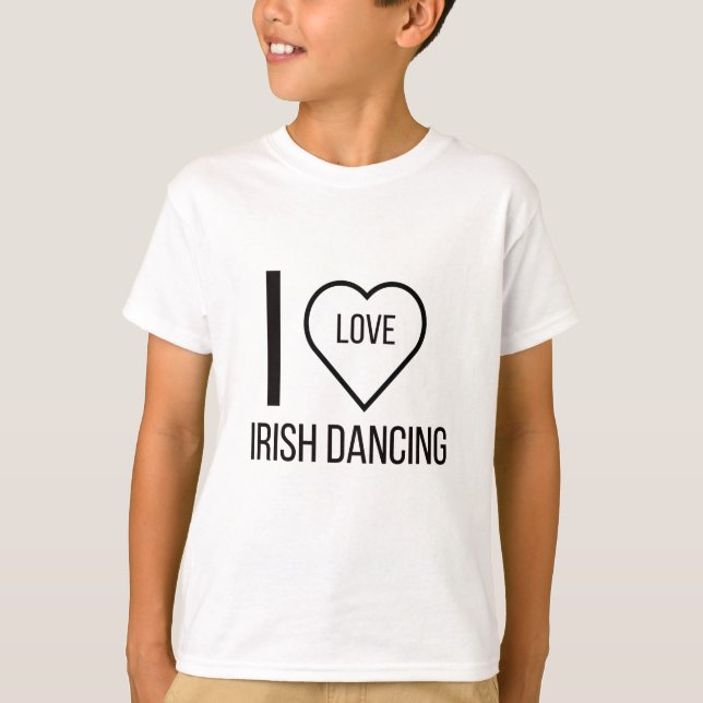I KÄRLEK IRISH DANCING T SHIRT (Framsida)