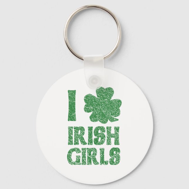 I Kärlek Irish Girls Nyckelring (Framsida)