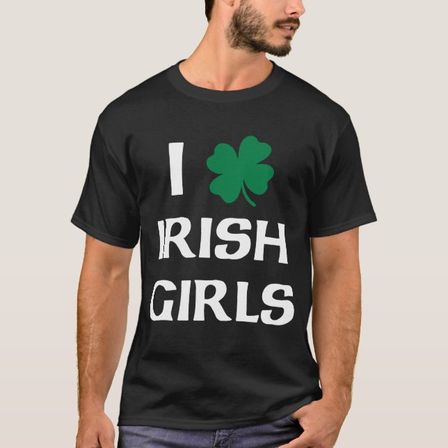 I Kärlek Irish Girls Shirt Tröja (Framsida)