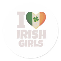 I Kärlek irish Girls Stickes Bevackra st. Patrick'