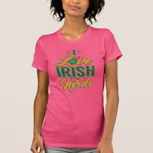 I Kärlek Irish Nerds Funny St patrick's day Gag T Shirt