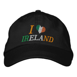 I Kärlek Irland Broderad Keps