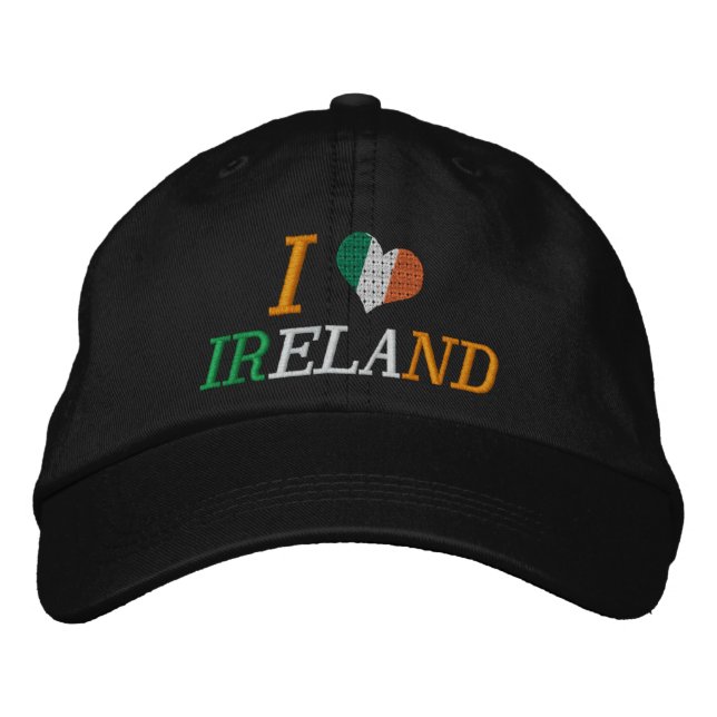 I Kärlek Irland Broderad Keps (Framsida)