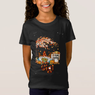 I Kärlek Is Gigi Gnomes Pumpkin Höst löv Autum T Shirt