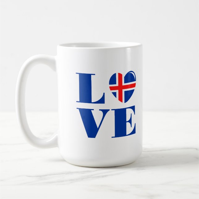 I KÄRLEK ISLAND KAFFEMUGG (Vänster)