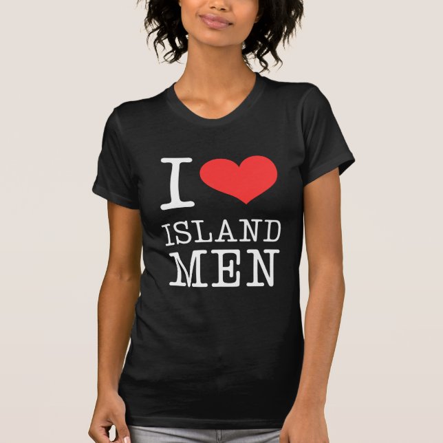 I Kärlek Island Manar T-Shirt (Framsida)