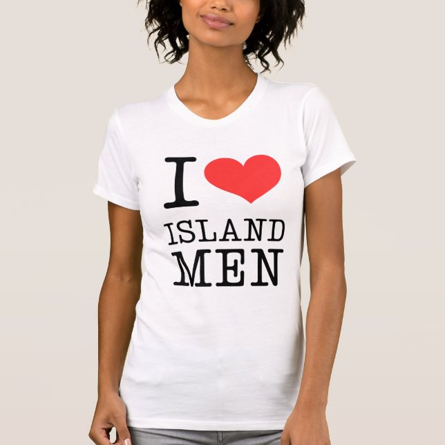 I Kärlek Island Manar T-Shirt (Framsida)