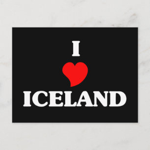 I Kärlek Island Vykort