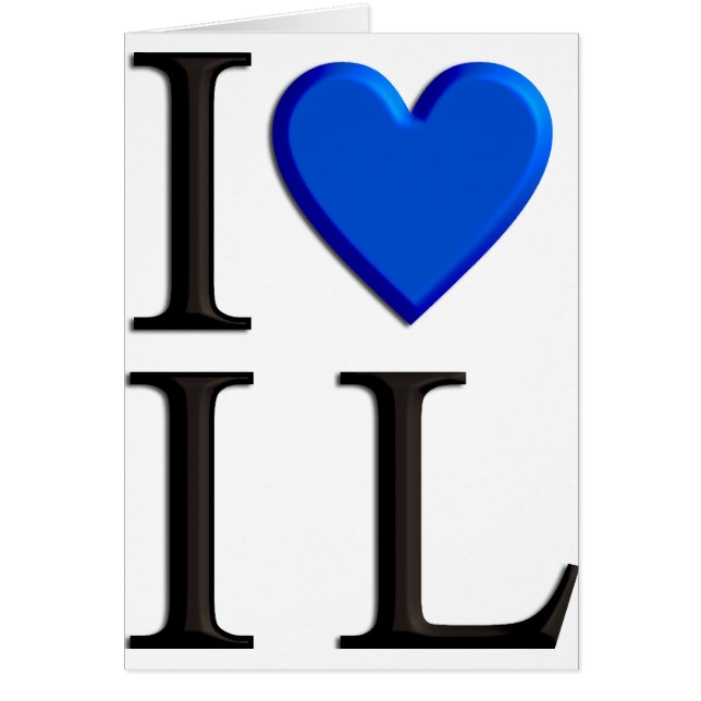 I Kärlek Israel Hälsningskort (Framsidan)