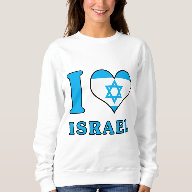 I Kärlek Israel - Heliga Land - judisk hjälp T Shirt (Framsida)