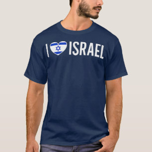I kärlek Israel israelisk-israeliska judisk Flagga T Shirt