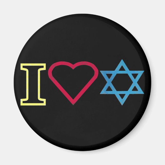 I Kärlek Israel Magnet (Framsidan)