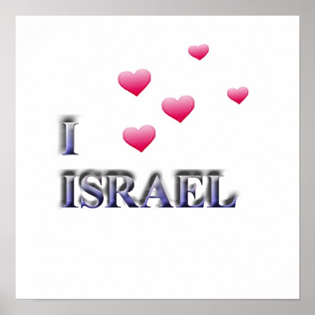 I kärlek Israel Poster (Framsidan)