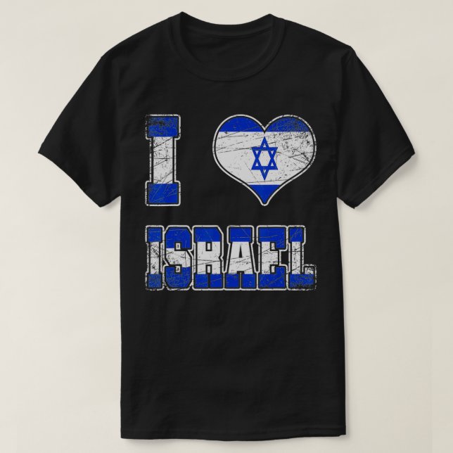 I Kärlek Israel T Shirt (Design framsida)