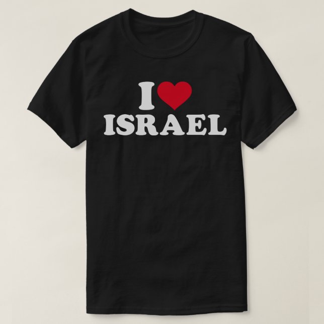 I kärlek Israel T Shirt (Design framsida)