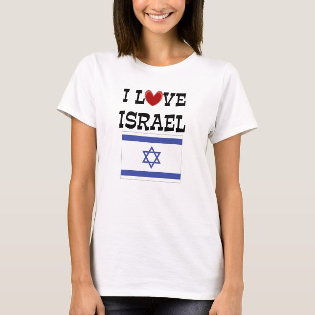 I Kärlek Israel Tee Shirt (Framsida)