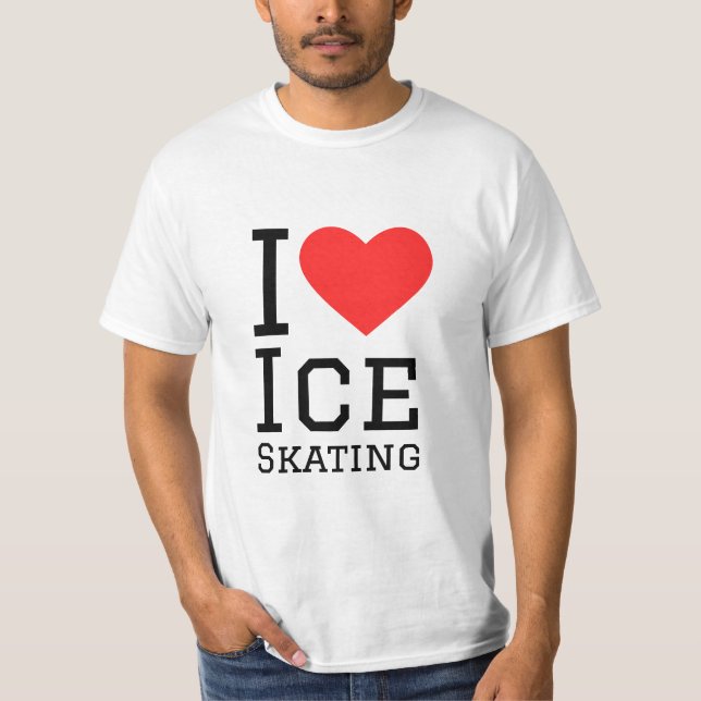 I kärlek isskridskor t shirt (Framsida)