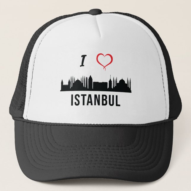 I kärlek Istanbul Skyline Turkisk kurdisk Zazaki Keps (Framsida)