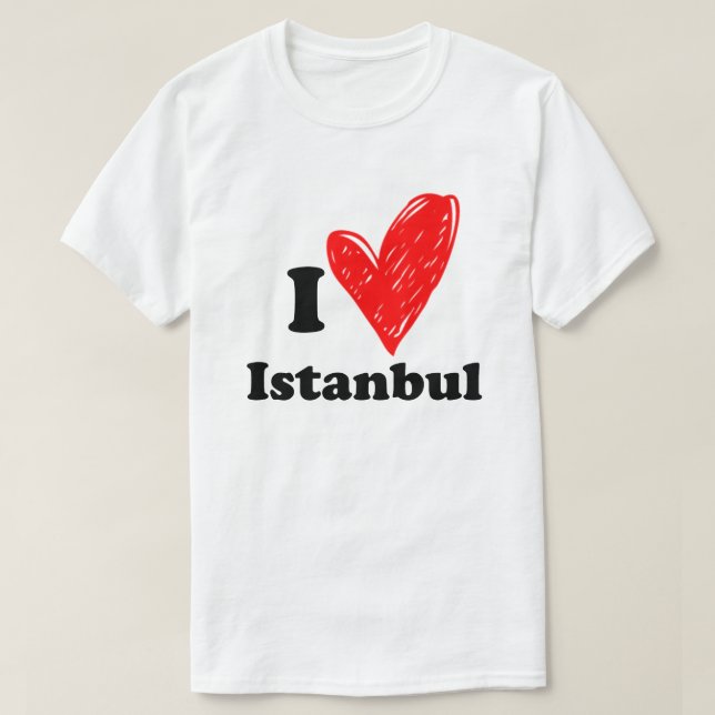 I kärlek Istanbul T-Shirt (Design framsida)