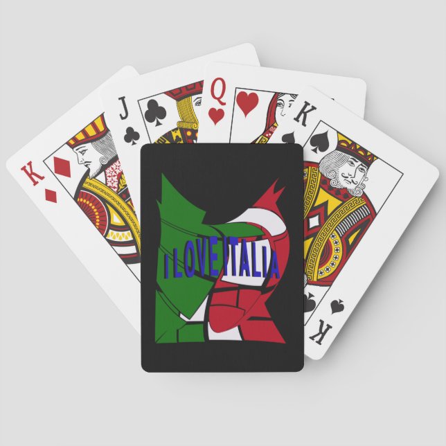 I Kärlek Italia Casinokort (Baksidan)