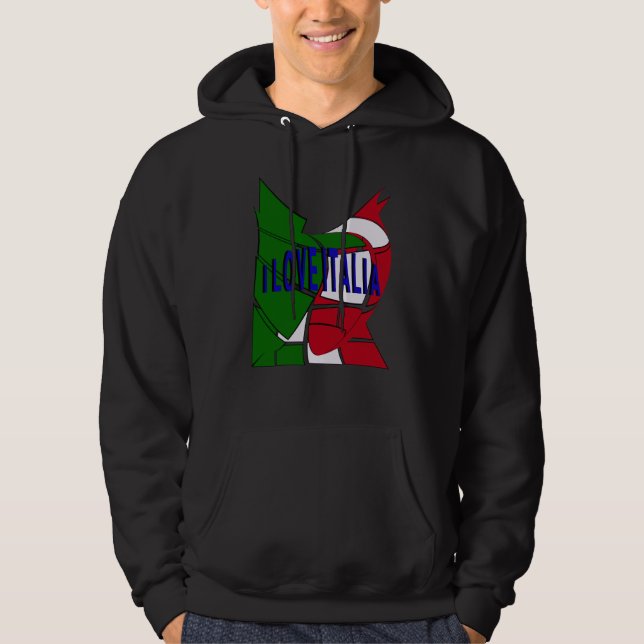 I Kärlek Italia Hoodie (Framsida)