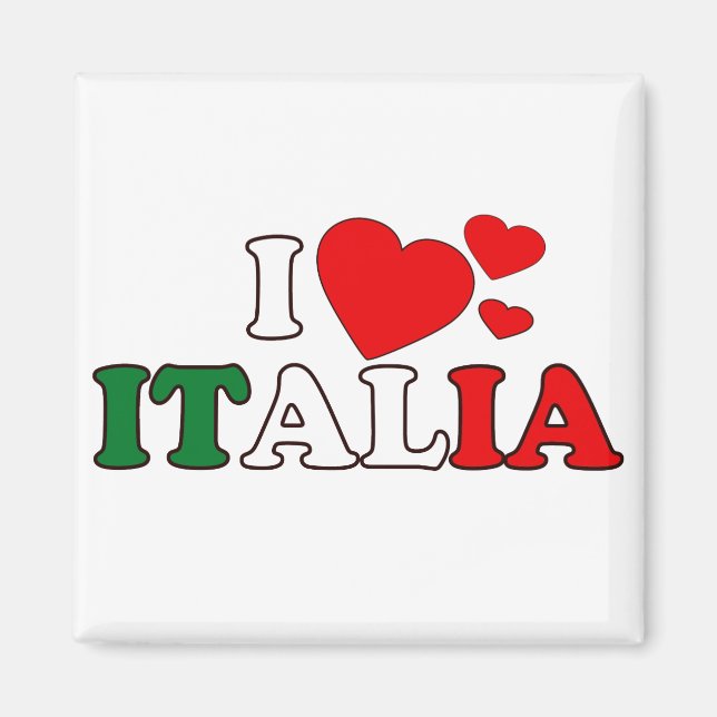 I Kärlek Italia Magnet (Framsidan)