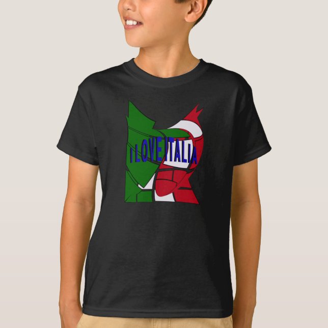 I Kärlek Italia T Shirt (Framsida)