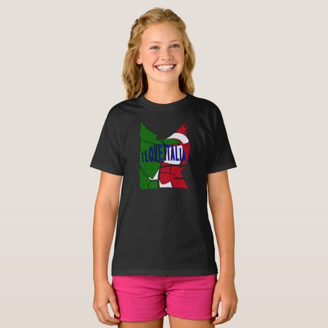I Kärlek Italia T Shirt (Hel framsida)
