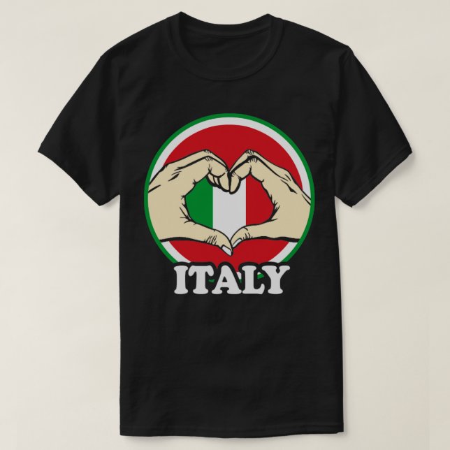 I Kärlek Italien1 T Shirt (Design framsida)