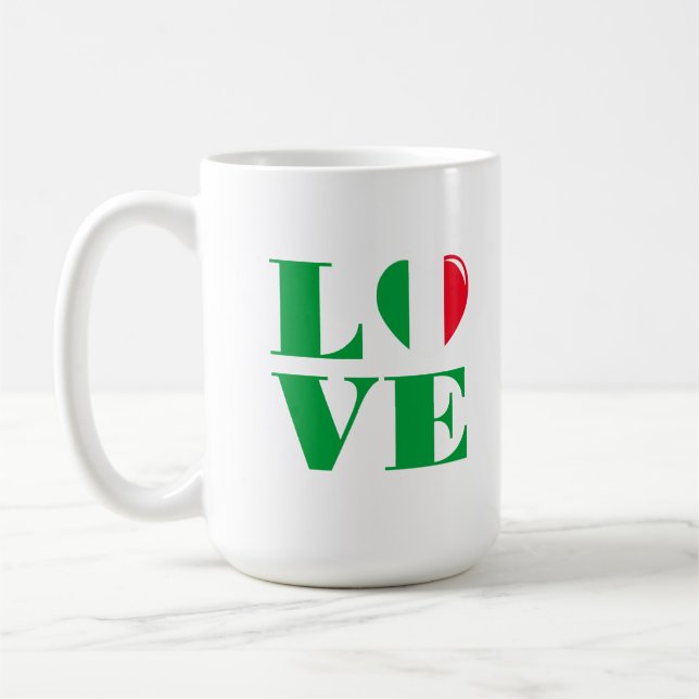 I KÄRLEK ITALIEN KAFFEMUGG (Vänster)