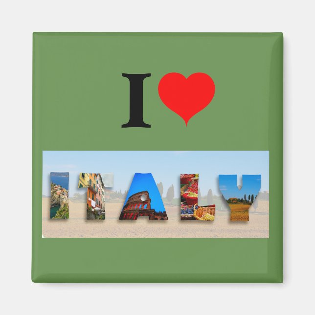 I KÄRLEK ITALIEN MAGNET (Framsidan)