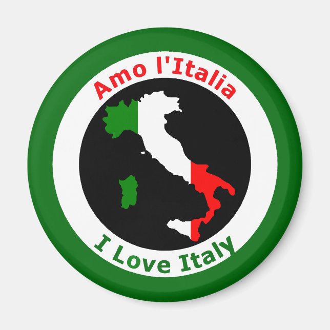 I KÄRLEK ITALIEN MAGNET (Framsidan)