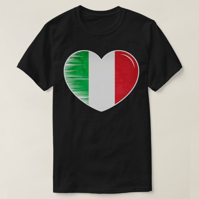 I Kärlek Italien Mitt hem Land 12 T Shirt (Design framsida)