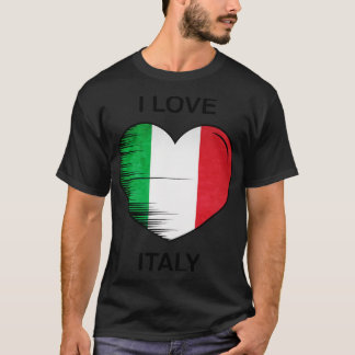 I Kärlek Italien mitt hem Land 2 T Shirt