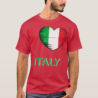 I Kärlek Italien mitt hem Land 7 T Shirt