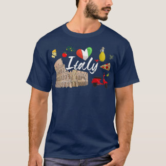 I Kärlek Italien och allt italienskt kulturstöd T Shirt