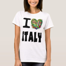 I KÄRLEK ITALIEN T SHIRT