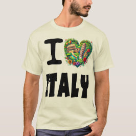 I KÄRLEK ITALIEN T SHIRT