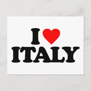 I KÄRLEK ITALIEN VYKORT
