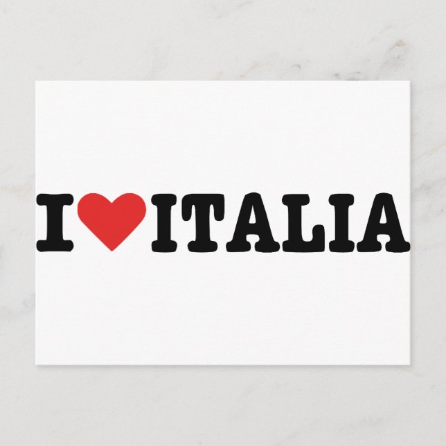 I KÄRLEK ITALIEN VYKORT (Framsida)