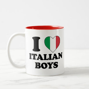 I kärlek italienska pojkar Två-Tonad mugg