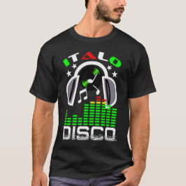 I Kärlek Italo Disco Black T Shirt