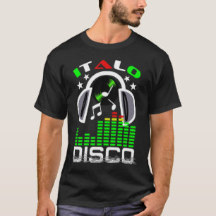 I Kärlek Italo Disco Black T Shirt
