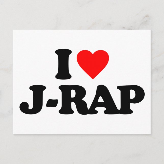 I KÄRLEK J-RAP VYKORT (Framsida)