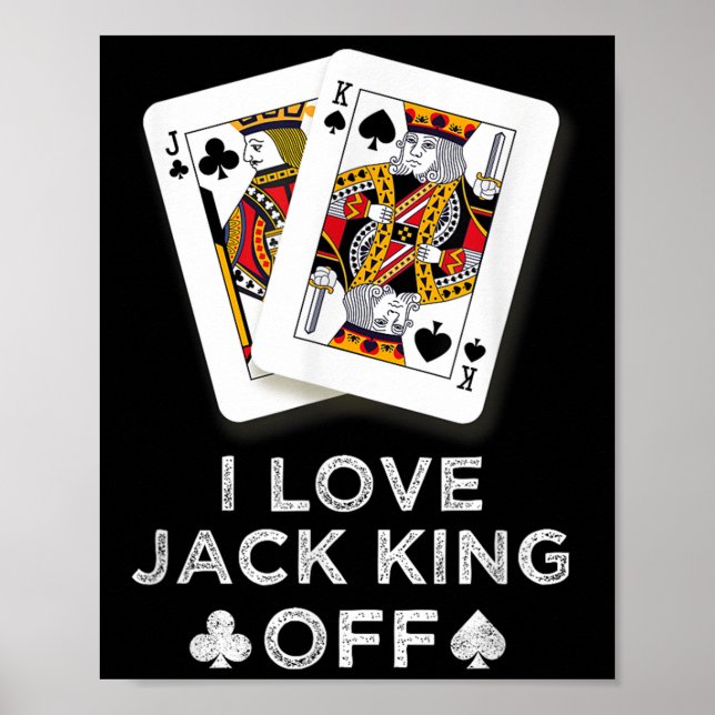 I Kärlek Jack Kung Av Funny Player Poker Poster (Framsidan)
