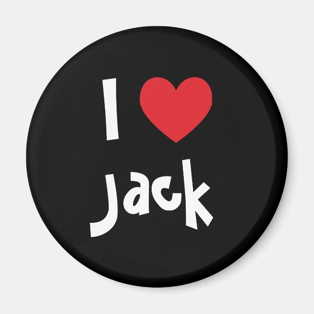 I KÄRLEK JACK MAGNET (Framsidan)