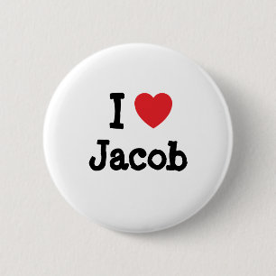 I kärlek Jacob anpassningsbar personlig Knapp