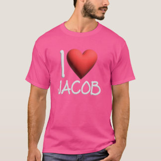 I Kärlek Jacob Namn Personlig Manar Guy BFF Danny T Shirt